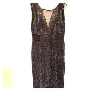 Black Sparkle Pant Romper
